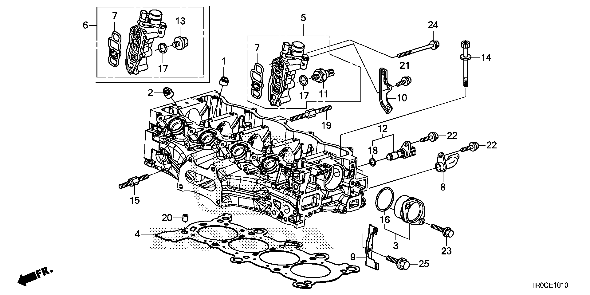 Full size assembly image of SPOOL VALVE (1.8L) (1/1)