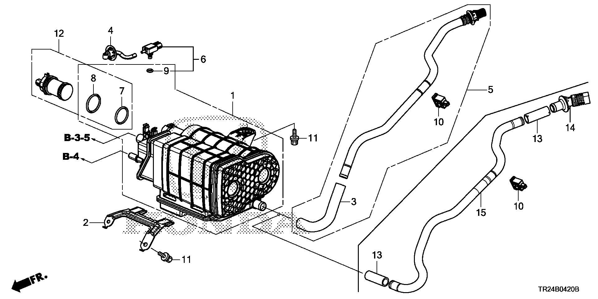 Diagram CANISTER (KA/KC/KL) for your 2007 Honda Civic   