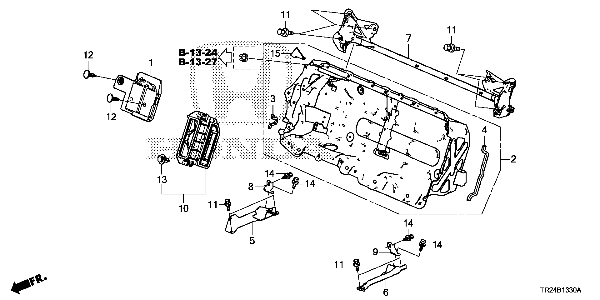 Diagram IMA IPU CASE for your 1999 Honda Civic   