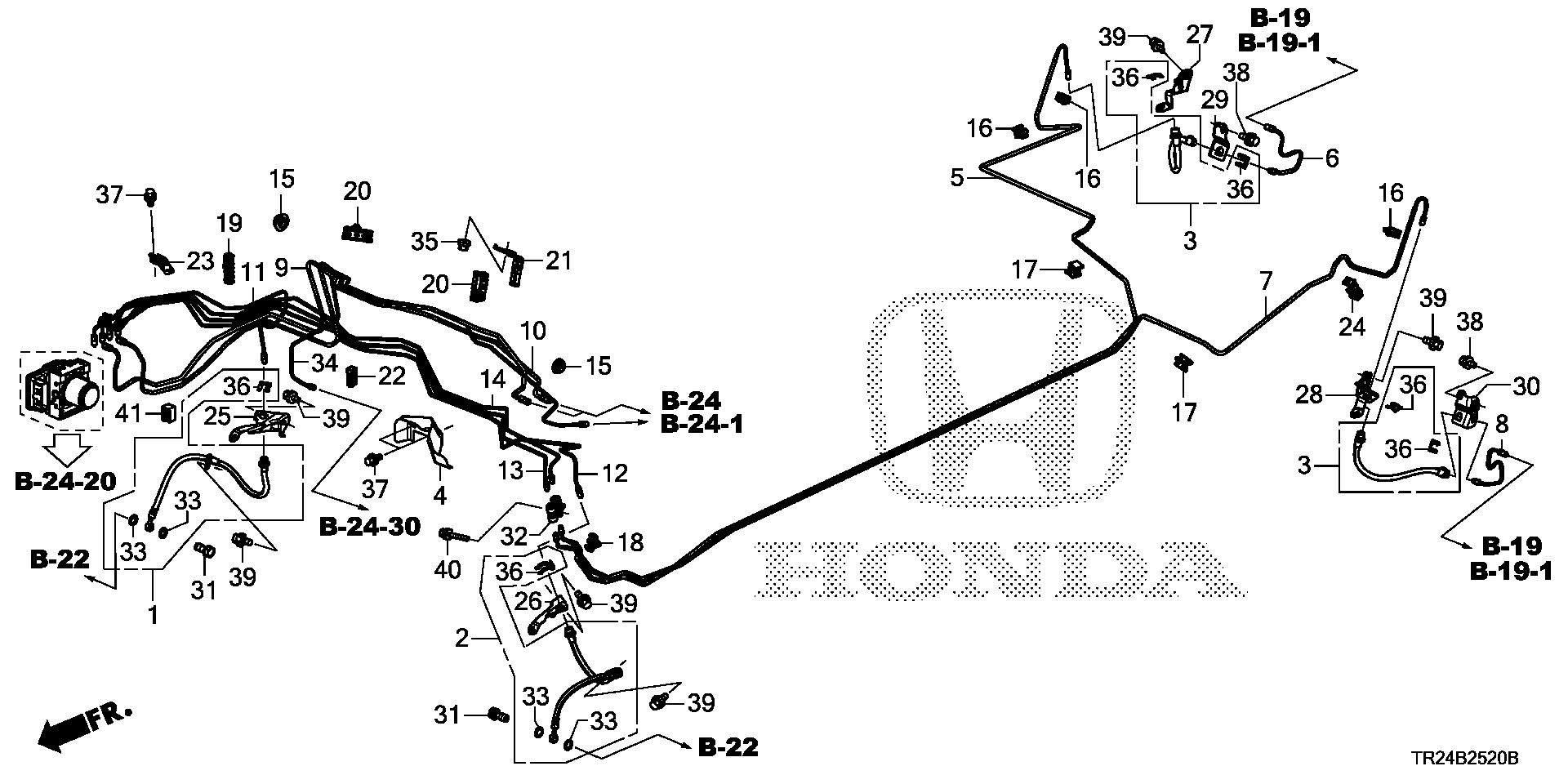 Diagram BRAKE LINES (VSA) for your Honda Civic  