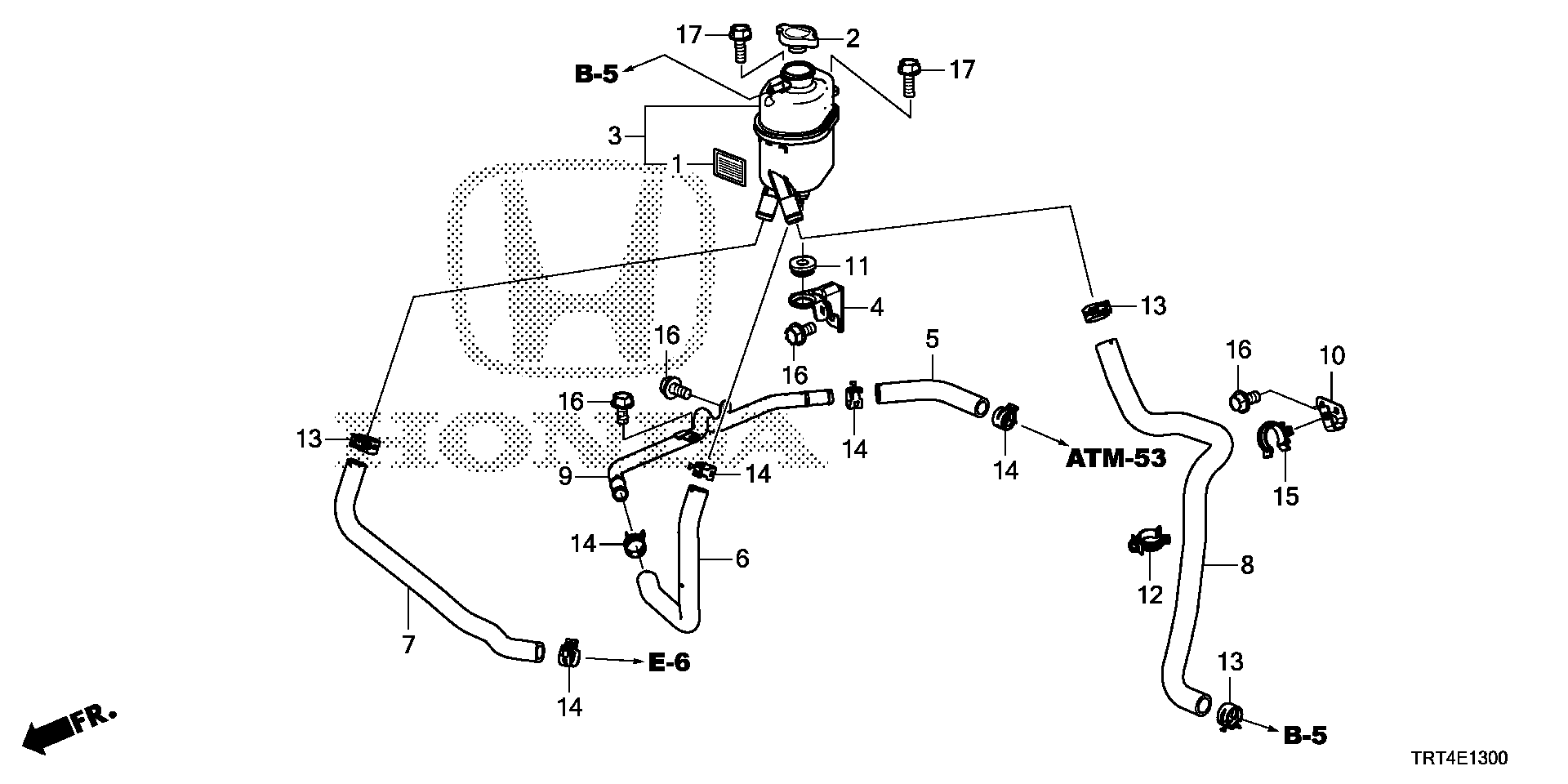 Diagram DRIVE TRAIN EXPANSION TANK for your Honda Clarity  