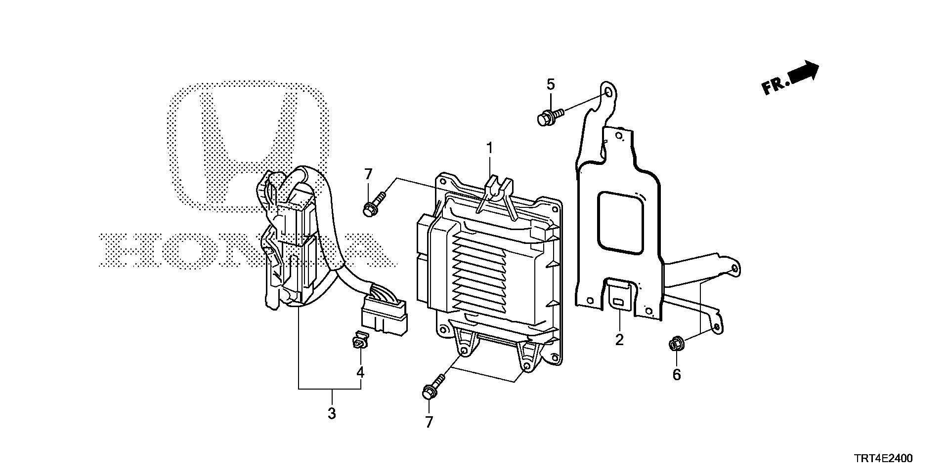 Diagram MG POWERTRAIN CONTROL MODULE for your 2021 Honda Clarity   