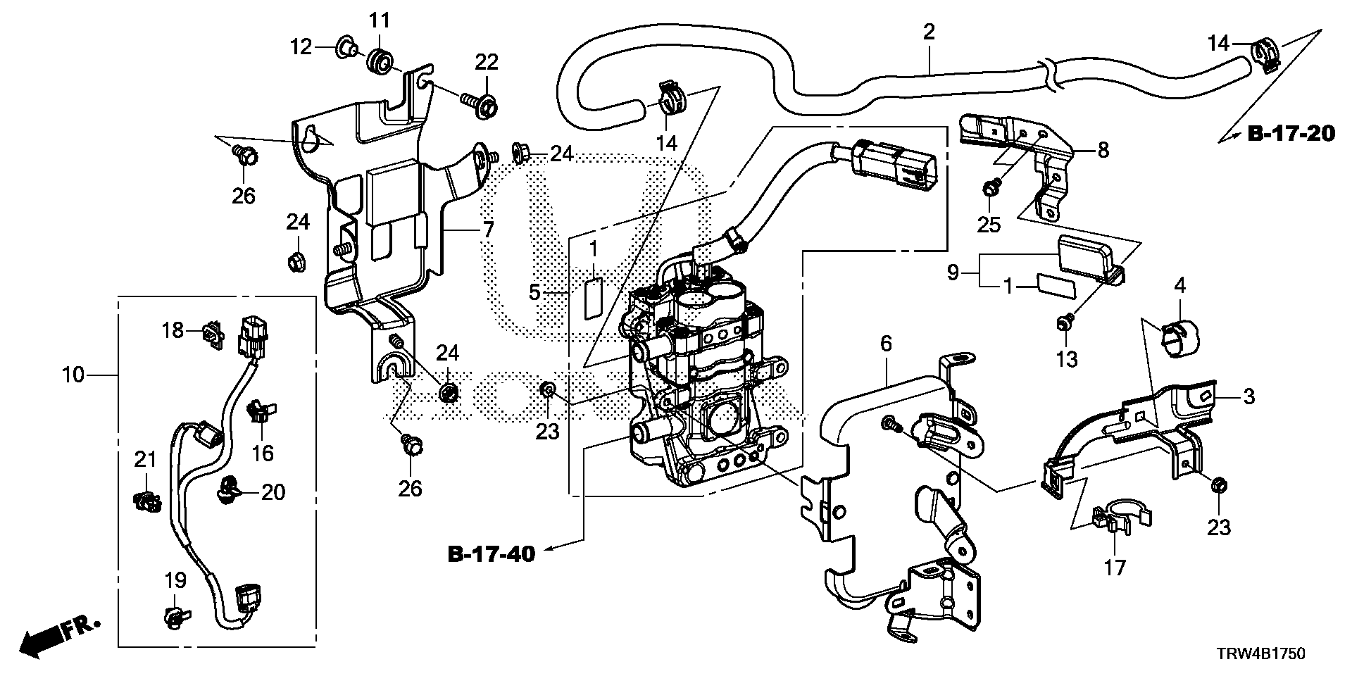 Diagram ELECTRONIC COOLANT HEATER for your Honda Clarity  