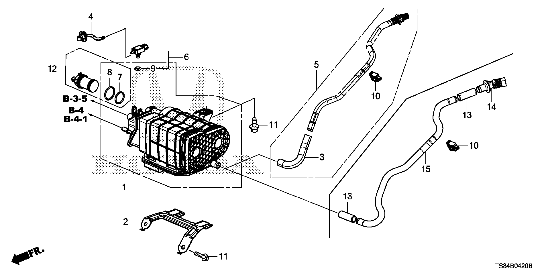 Diagram CANISTER (KA/KL/KC) for your Honda Civic Coupe  