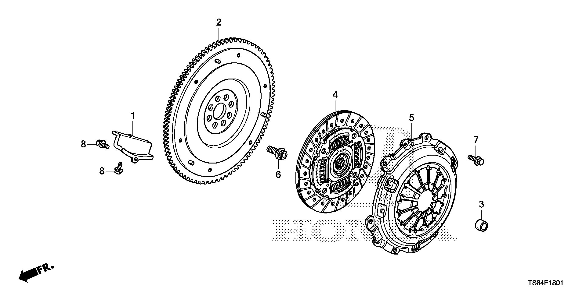 Diagram CLUTCH (2.4L) for your 2022 Honda Civic   