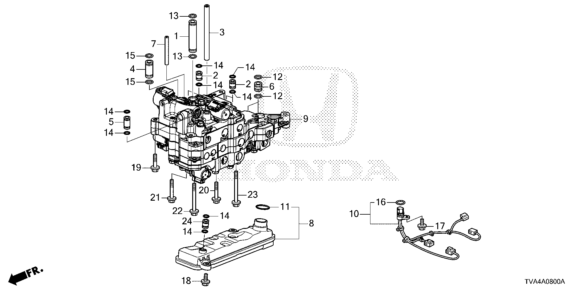 Diagram VALVE BODY (1.5L) for your Honda