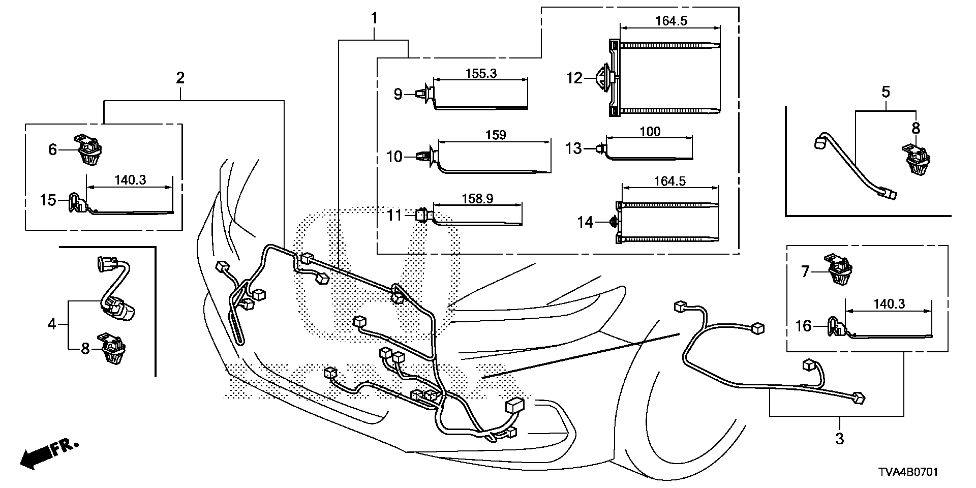 Diagram WIRE HARNESS (2) for your 2022 Honda Accord   