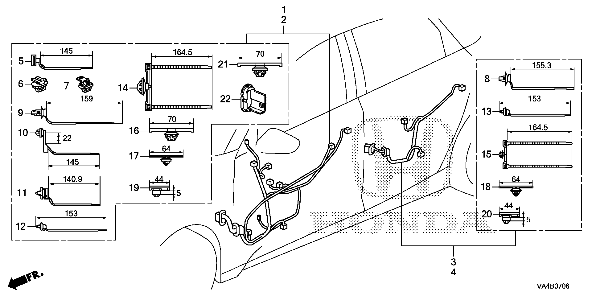 Diagram WIRE HARNESS (7) for your Honda Accord  