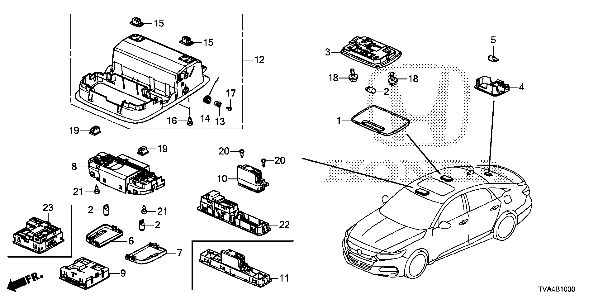 Diagram INTERIOR LIGHT for your Honda Accord  