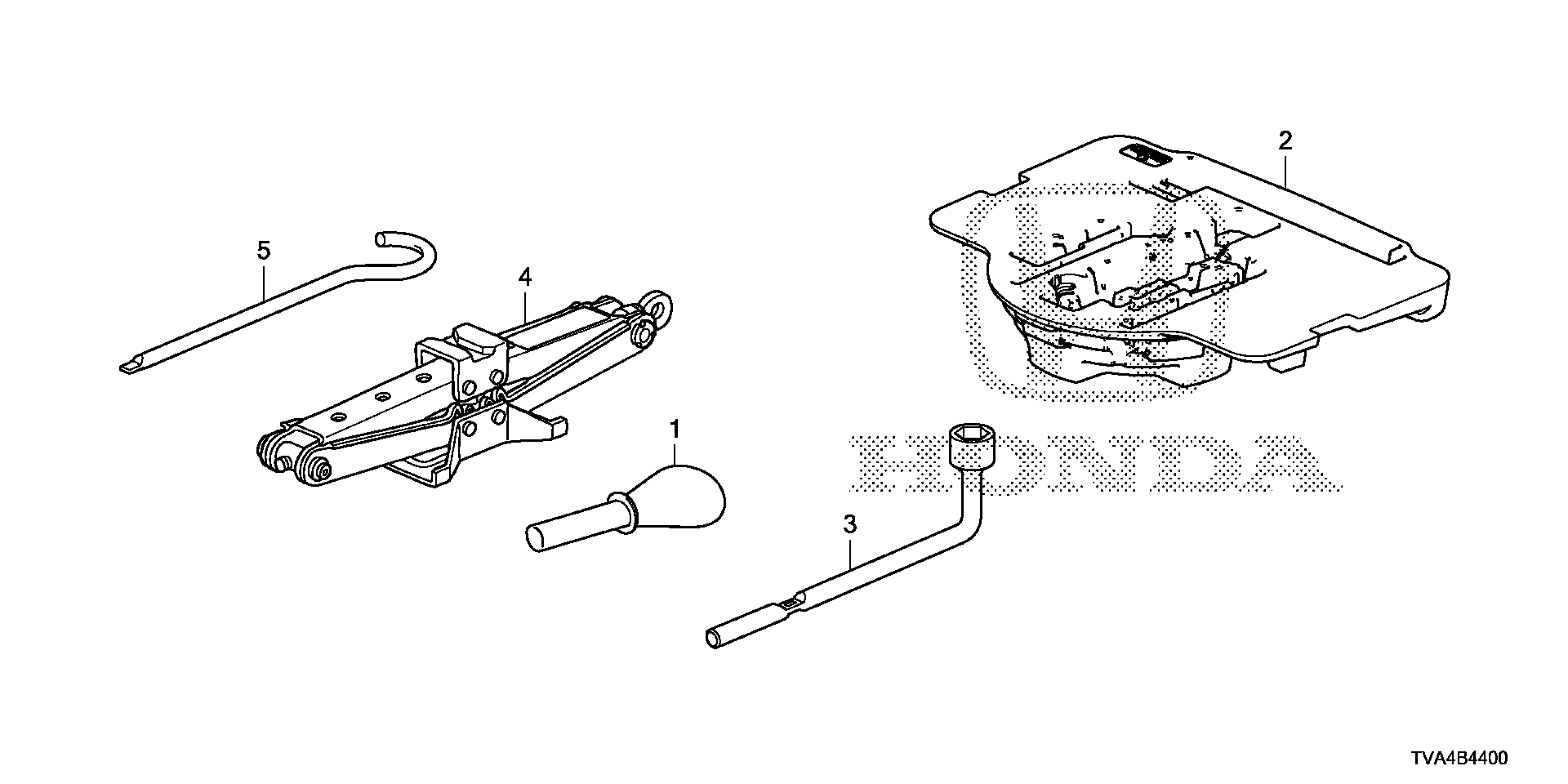 Diagram TOOLS@JACK for your 2020 Honda Accord   