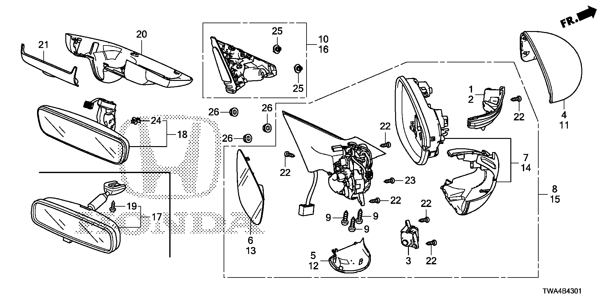 Full size assembly image of MIRROR (2) (1/1)