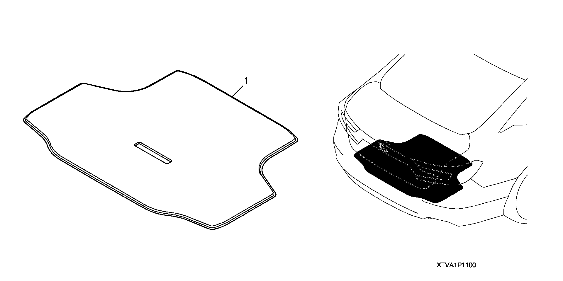 Full size assembly image of TRUNK CARPET MAT (1/1)