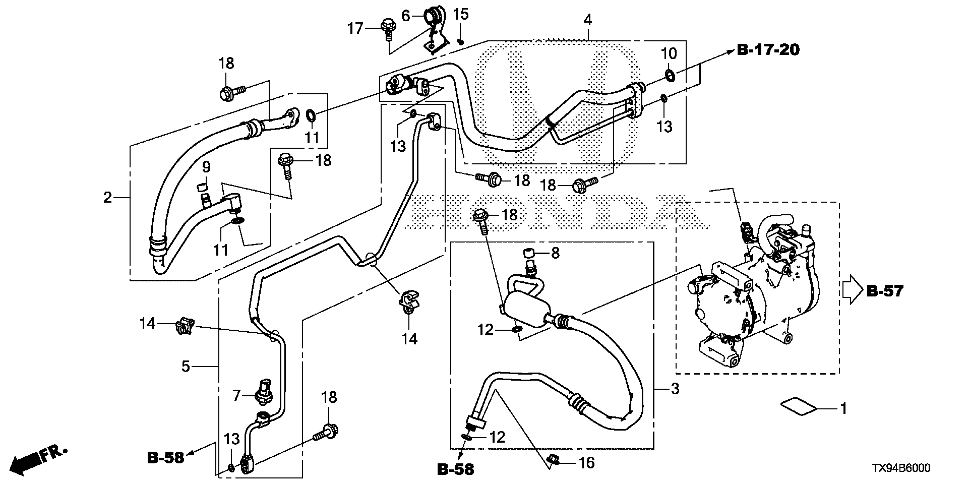 Diagram HOSES@PIPES for your Honda Fit  