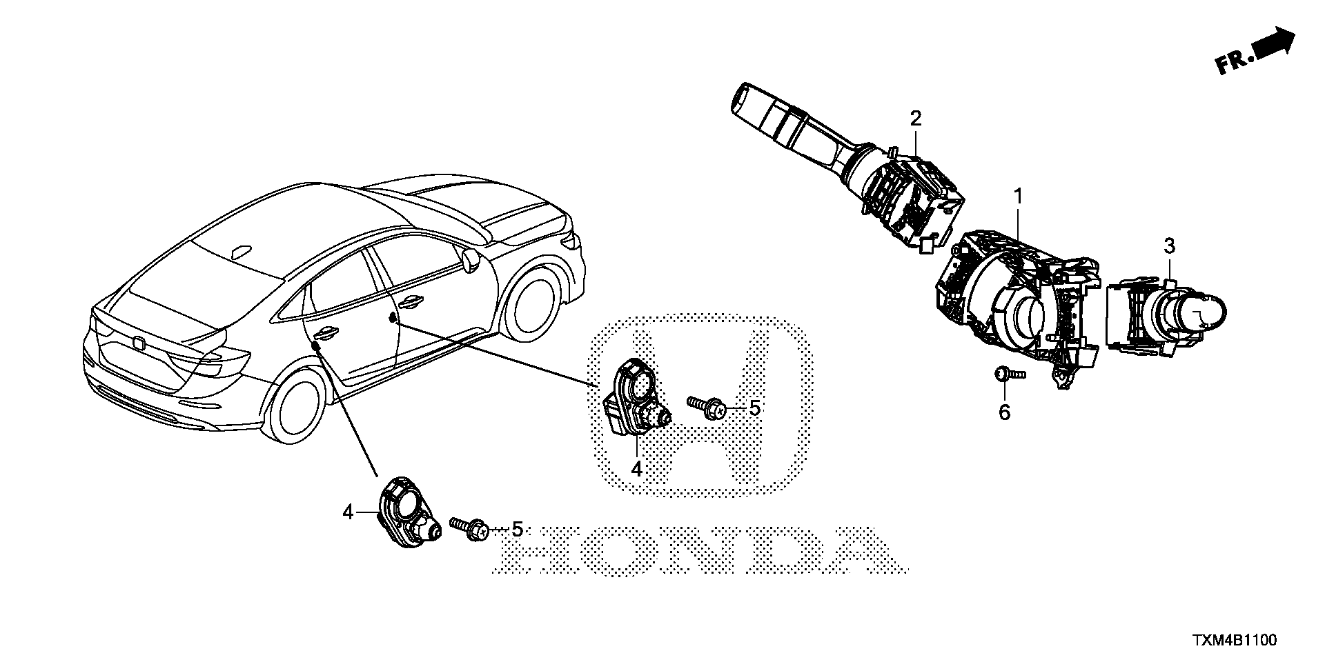 Diagram COMBINATION SWITCH for your Honda Insight  