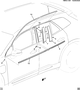 Image of APPLIQUE, R. FR. SIDE DOOR WINDOW FR. MOUNT (RR) image for your Honda