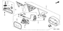 Image of MIRROR SUB-ASSY., L. (FLAT) image for your 1975 Honda Civic Hatchback   