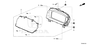 Image of METER ASSY., COMBINATION (REWRITABLE) image for your 2007 Honda Pilot   