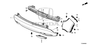 Image of SPACER, R. RR. BUMPER SIDE image for your 2005 Honda Pilot   