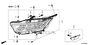 Image of HEADLIGHT ASSY., R. image for your 2021 Honda Odyssey 3.5L i-VTEC V6 AT ELITE  