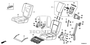 Image of GARNISH, RR. SEAT-BACK STRAP *NH836L*(WISTERIA LIGHT GRAY). image for your 2020 Honda Odyssey 3.5L i-VTEC V6 AT TOUR 