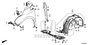 Image of BRACKET, R. FR. FENDER (LOWER) image for your 2023 Honda Odyssey 3.5L i-VTEC V6 AT TOUR 