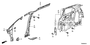 Image of PANEL, R. RR. INSIDE image for your 2009 Honda Pilot   