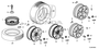 Image of DISK, ALUMINUM WHEEL (17X7) (1/2J) (CITIC DICASTAL) image for your 2023 Honda HR-V   