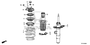 Image of SHOCK ABSORBER UNIT, R. FR. image for your 2023 Honda CR-V   