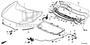 Image of WIRE ASSY., HOOD (FR) image for your 2007 Honda Accord   