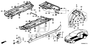 Image of SUPPORT, R. SIDE SILL GARNISH image for your 1997 Honda Accord Coupe 2.2L AT LX 