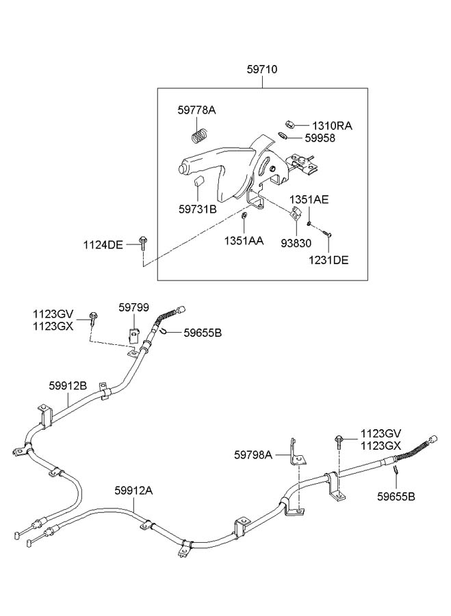 Hyundai Santa Fe PARKING BRAKE