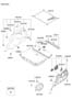 Diagram LUGGAGE COMPARTMENT for your 2007 Hyundai Santa Fe