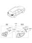 Diagram REAR COMBINATION LAMP for your 2015 Hyundai Santa Fe