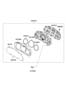 Diagram INSTRUMENT CLUSTER for your Hyundai