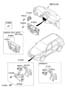 Diagram HEATER SYSTEM-CONTROL for your 2007 Hyundai Santa Fe