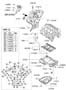 Diagram BELT COVER & OIL PAN (3500 CC - LAMBDA 2) for your 2009 Hyundai Santa Fe