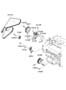 Diagram COOLANT PUMP (3500 CC - LAMBDA 2) for your 2013 Hyundai Santa Fe Sport Base Sport Utility 2.4L Theta II A/T AWD