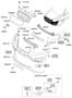 Diagram FRONT BUMPER for your Hyundai Santa Fe