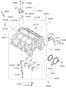 Diagram CYLINDER BLOCK (3500 CC - LAMBDA 2) for your 2012 Hyundai Santa Fe