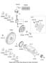 Diagram CRANKSHAFT & PISTON (2400 CC - THETA 2) for your 2020 Hyundai Elantra