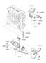 Diagram COOLANT PUMP (2400 CC - THETA 2) for your 2012 Hyundai Santa Fe