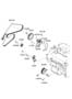 Diagram COOLANT PUMP (3500 CC - LAMBDA 2) for your 2012 Hyundai Santa Fe