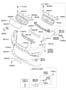 Diagram FRONT BUMPER for your Hyundai Santa Fe