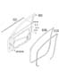 Diagram FRONT DOOR MOULDING & TRIM for your Hyundai Santa Cruz SEL Crew Cab Pickup Fleetside 2.5L Theta III FWD