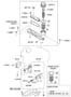 Diagram FRONT CASE ASSEMBLY  (3300 CC - LAMBDA) for your 2019 Hyundai Kona Ultimate