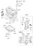 Diagram BELT COVER & OIL PAN (2400 CC - THETA FF) for your 2008 Hyundai Sonata