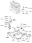 Diagram ENGINE & TRANSAXLE MOUNTING (2400 CC - THETA FF) for your 2020 Hyundai Veloster N Base Hatchback