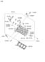 Diagram CYLINDER HEAD (3300 CC - LAMBDA) for your 2022 Hyundai Ioniq Plug-In Hybrid Limited Hatchback