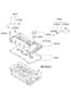 Diagram ROCKER COVER (2400 CC - THETA FF) for your 2018 Hyundai Santa Fe Sport Base