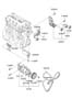 Diagram COOLANT PUMP (2400 CC - THETA FF) for your 2013 Hyundai Santa Fe Sport Base Sport Utility 2.4L Theta II A/T AWD